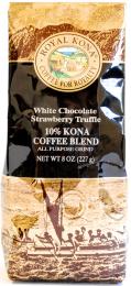 ロイヤルコナコーヒー ホワイトチョコレートストロベリートリュフ 227g(10%コナブレンド)